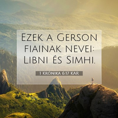 1 Krónika 6:17 KAR Bibliai verskép