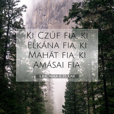 1 Krónika 6:35 KAR Bibliai verskép