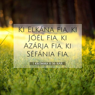 1 Krónika 6:36 Bibliai vers magyarázata