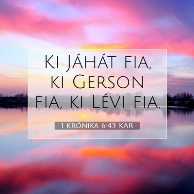 1 Krónika 6:43 KAR Bibliai verskép