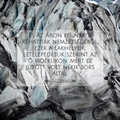 1 Krónika 6:54 KAR Bibliai verskép