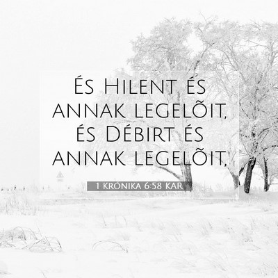 1 Krónika 6:58 KAR Bibliai verskép