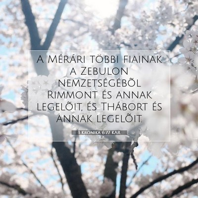 1 Krónika 6:77 KAR Bibliai verskép