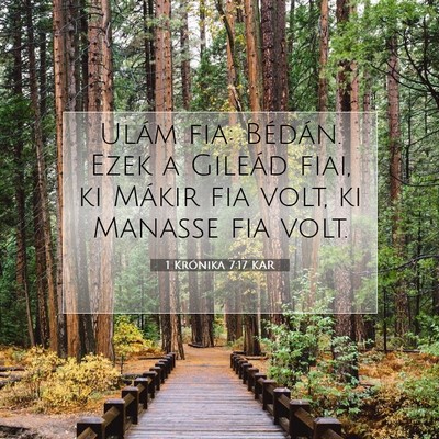 1 Krónika 7:17 Bibliai vers magyarázata