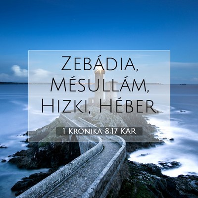 1 Krónika 8:17 Bibliai vers magyarázata
