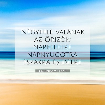 1 Krónika 9:24 KAR Bibliai verskép