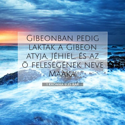 1 Krónika 9:35 KAR Bibliai verskép