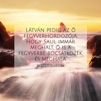 1 Krónika 10:5 KAR Bibliai verskép