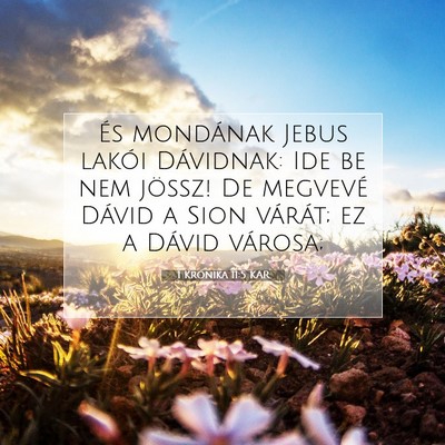 1 Krónika 11:5 KAR Bibliai verskép