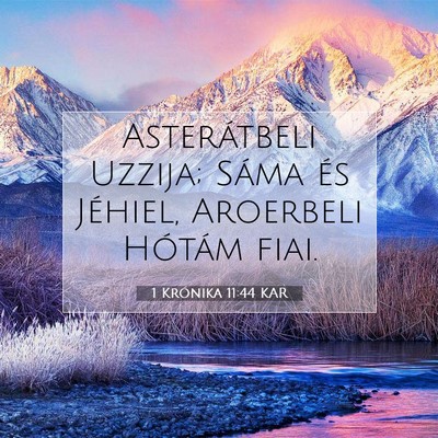 1 Krónika 11:44 Bibliai vers magyarázata