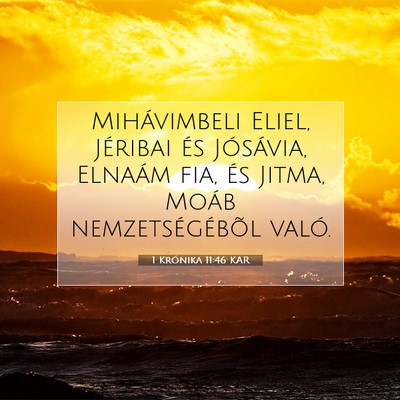 1 Krónika 11:46 Bibliai vers magyarázata