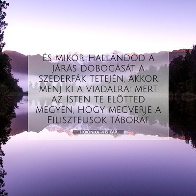 1 Krónika 14:15 KAR Bibliai verskép