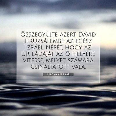 1 Krónika 15:3 KAR Bibliai verskép