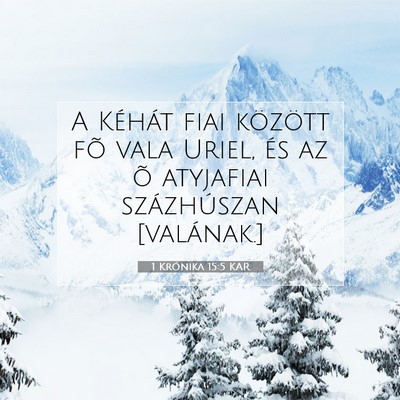 1 Krónika 15:5 KAR Bibliai verskép