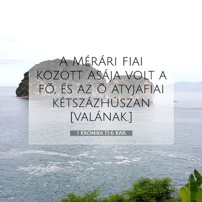 1 Krónika 15:6 KAR Bibliai verskép
