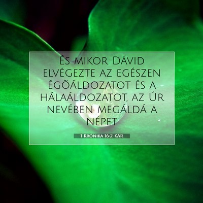 1 Krónika 16:2 KAR Bibliai verskép