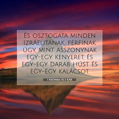 1 Krónika 16:3 KAR Bibliai verskép