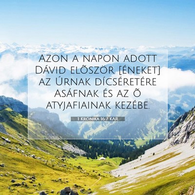 1 Krónika 16:7 KAR Bibliai verskép