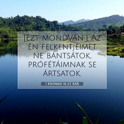 1 Krónika 16:22 KAR Bibliai verskép