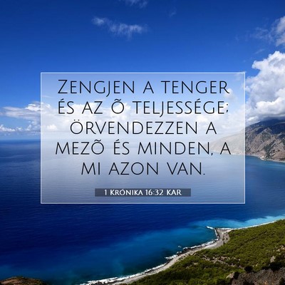 1 Krónika 16:32 KAR Bibliai verskép