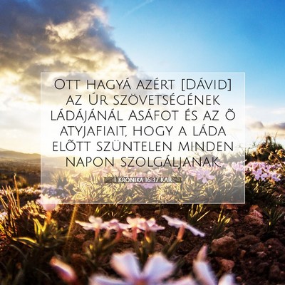 1 Krónika 16:37 KAR Bibliai verskép