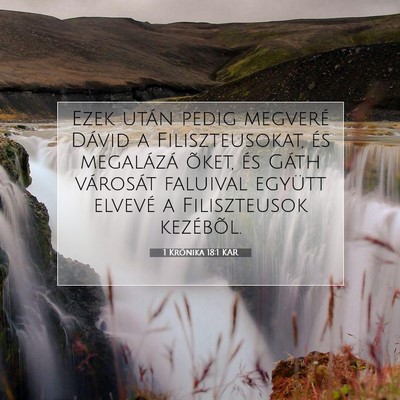 1 Krónika 18:1 KAR Bibliai verskép
