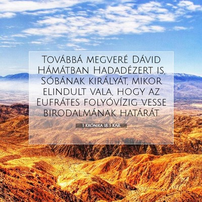 1 Krónika 18:3 KAR Bibliai verskép