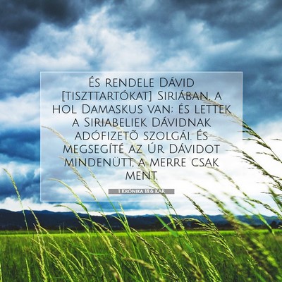1 Krónika 18:6 KAR Bibliai verskép