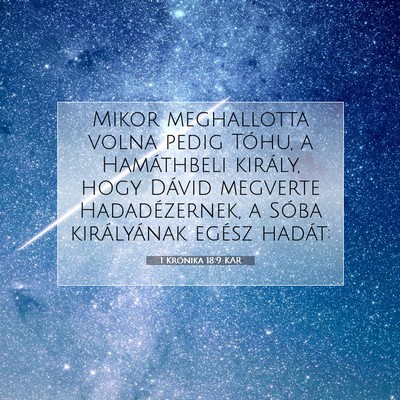 1 Krónika 18:9 KAR Bibliai verskép