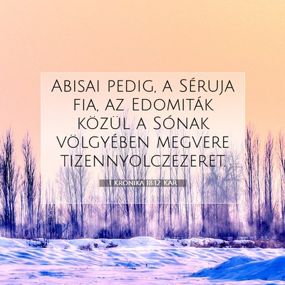 1 Krónika 18:12 KAR Bibliai verskép