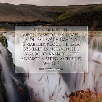 1 Krónika 19:18 KAR Bibliai verskép