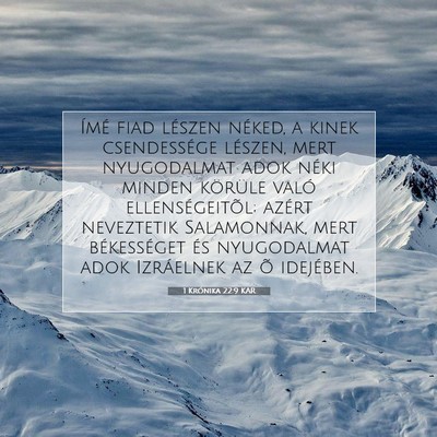 1 Krónika 22:9 KAR Bibliai verskép