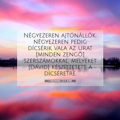 1 Krónika 23:5 KAR Bibliai verskép