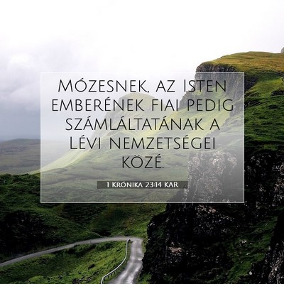 1 Krónika 23:14 KAR Bibliai verskép