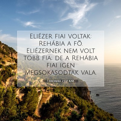 1 Krónika 23:17 KAR Bibliai verskép
