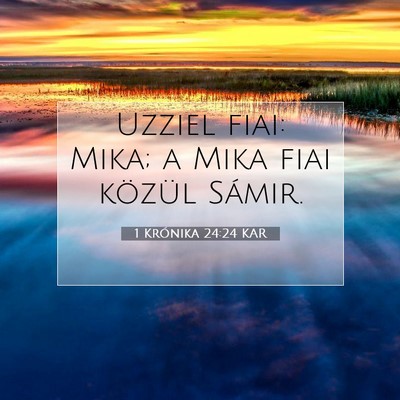 1 Krónika 24:24 KAR Bibliai verskép