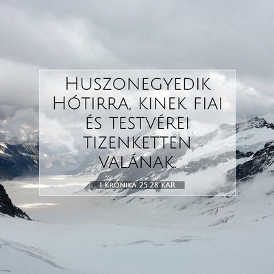 1 Krónika 25:28 Bibliai vers magyarázata