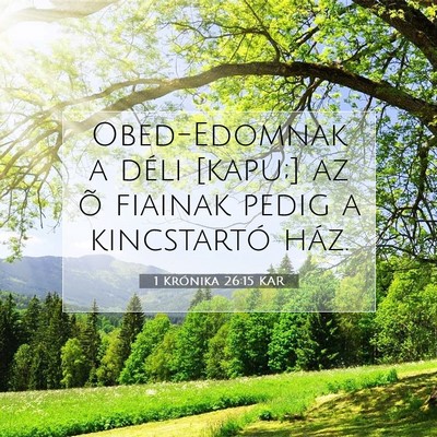 1 Krónika 26:15 KAR Bibliai verskép