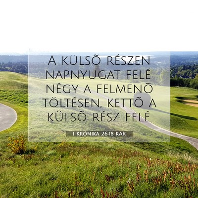 1 Krónika 26:18 Bibliai vers magyarázata