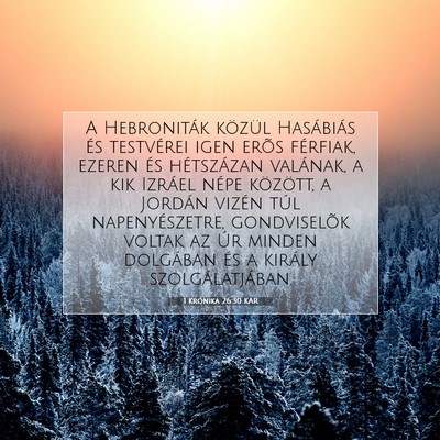 1 Krónika 26:30 KAR Bibliai verskép