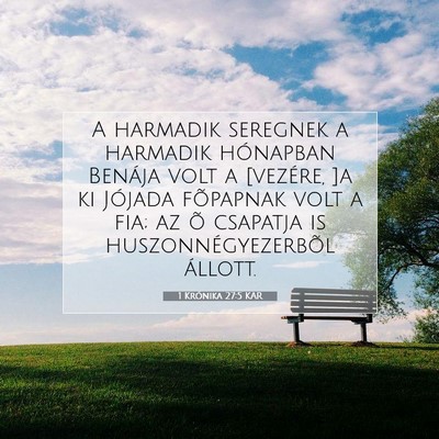 1 Krónika 27:5 KAR Bibliai verskép