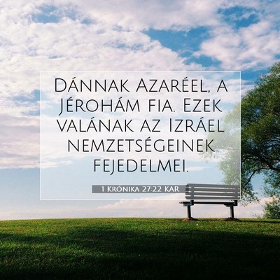 1 Krónika 27:22 Bibliai vers magyarázata
