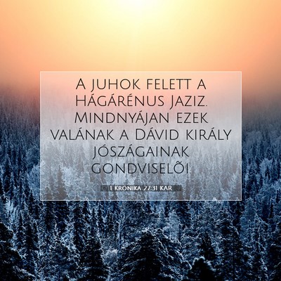 1 Krónika 27:31 Bibliai vers magyarázata
