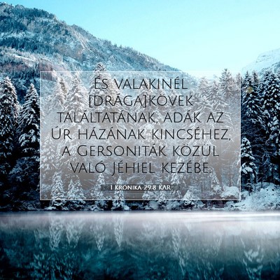 1 Krónika 29:8 Bibliai vers magyarázata