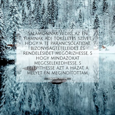 1 Krónika 29:19 KAR Bibliai verskép