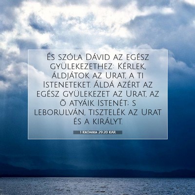 1 Krónika 29:20 KAR Bibliai verskép