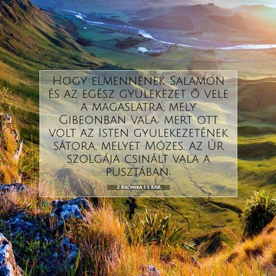 2 Krónika 1:3 Bibliai vers magyarázata