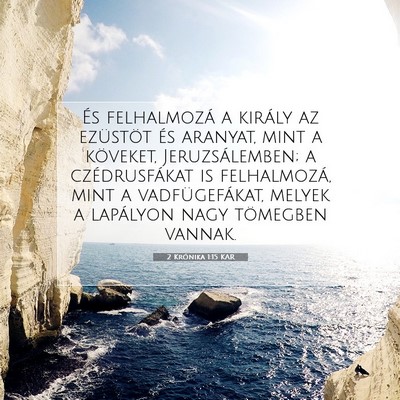 2 Krónika 1:15 Bibliai vers magyarázata