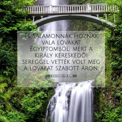 2 Krónika 1:16 Bibliai vers magyarázata