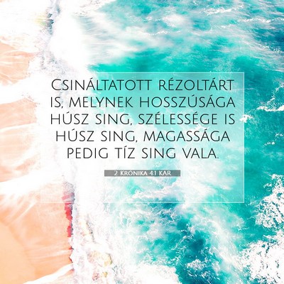 2 Krónika 4:1 KAR Bibliai verskép